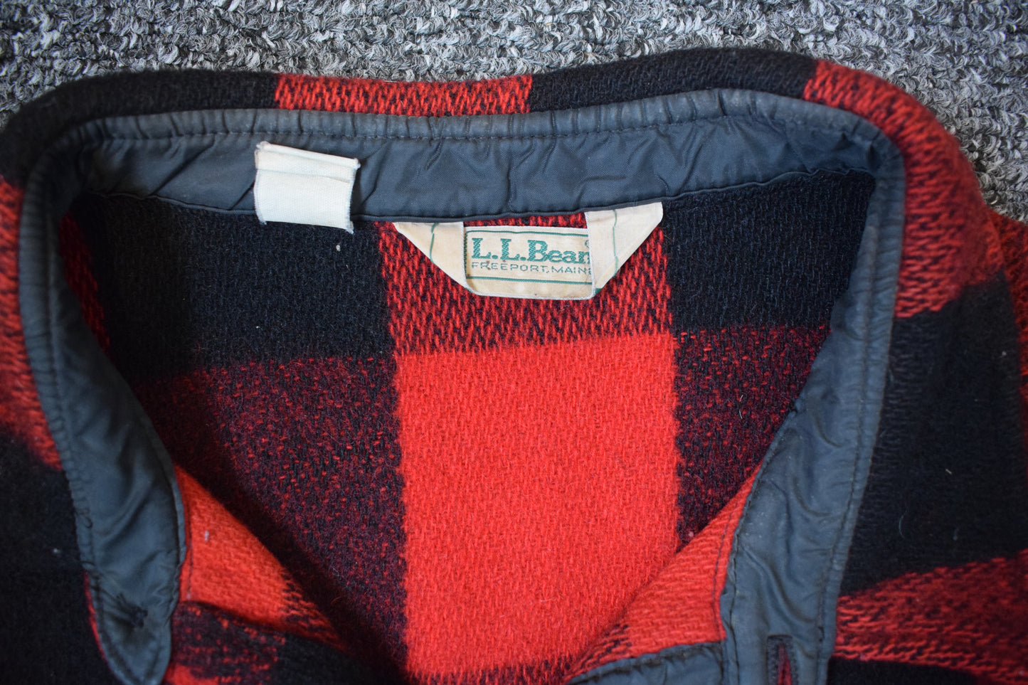 Vintage Red and Black LLBean Jacket