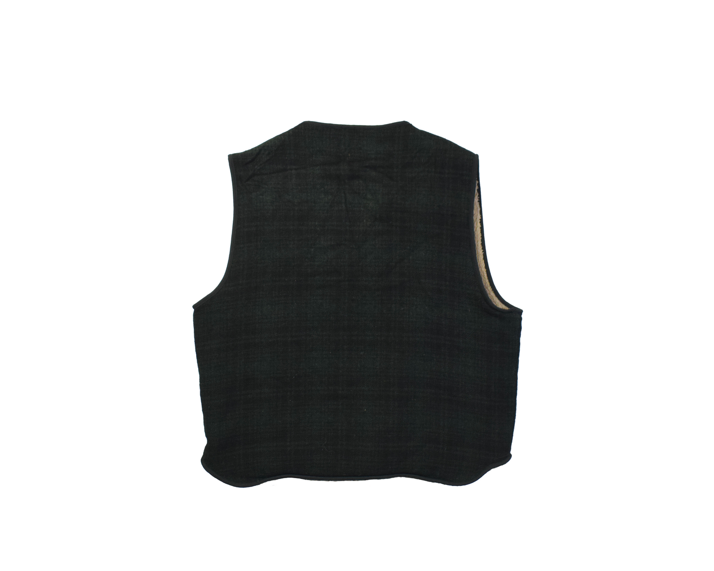 Vintage LLBean Green Tartan Gilet