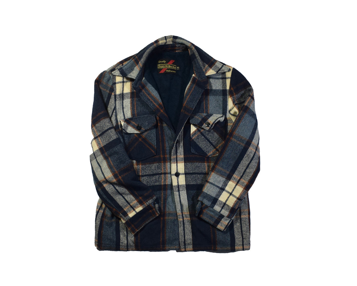 Vintage Blue Patterned Sears Jacket