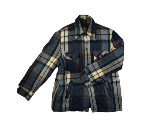 Vintage Blue Patterned Sears Jacket
