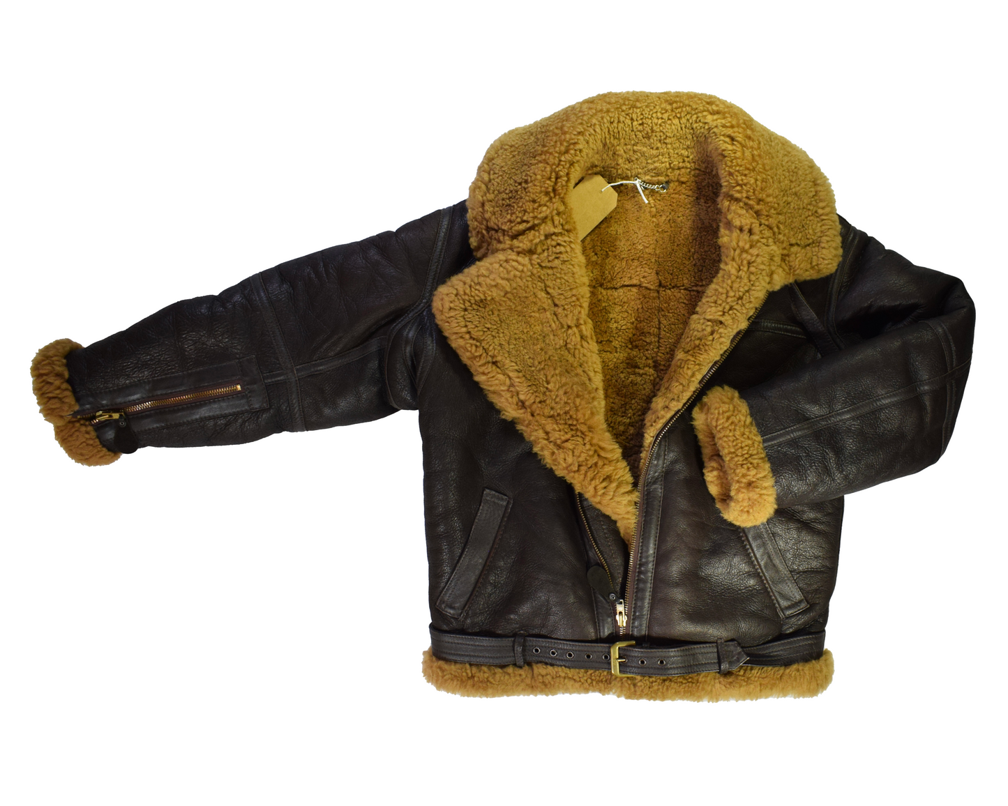 Vintage Brown Irvin RAF Sheepskin Flying Jacket