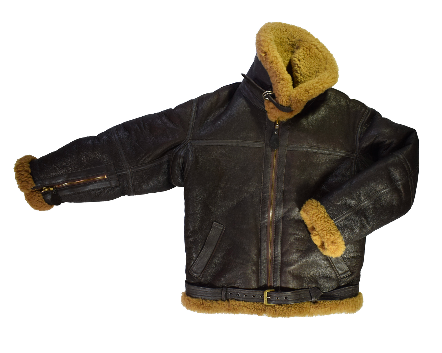 Vintage Brown Irvin RAF Sheepskin Flying Jacket