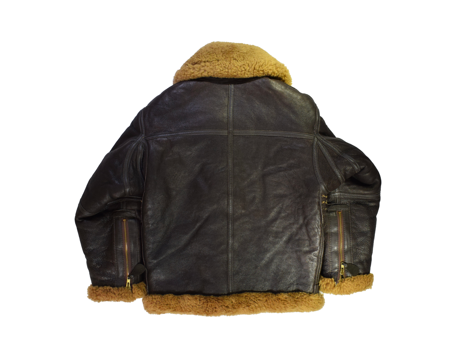 Vintage Brown Irvin RAF Sheepskin Flying Jacket
