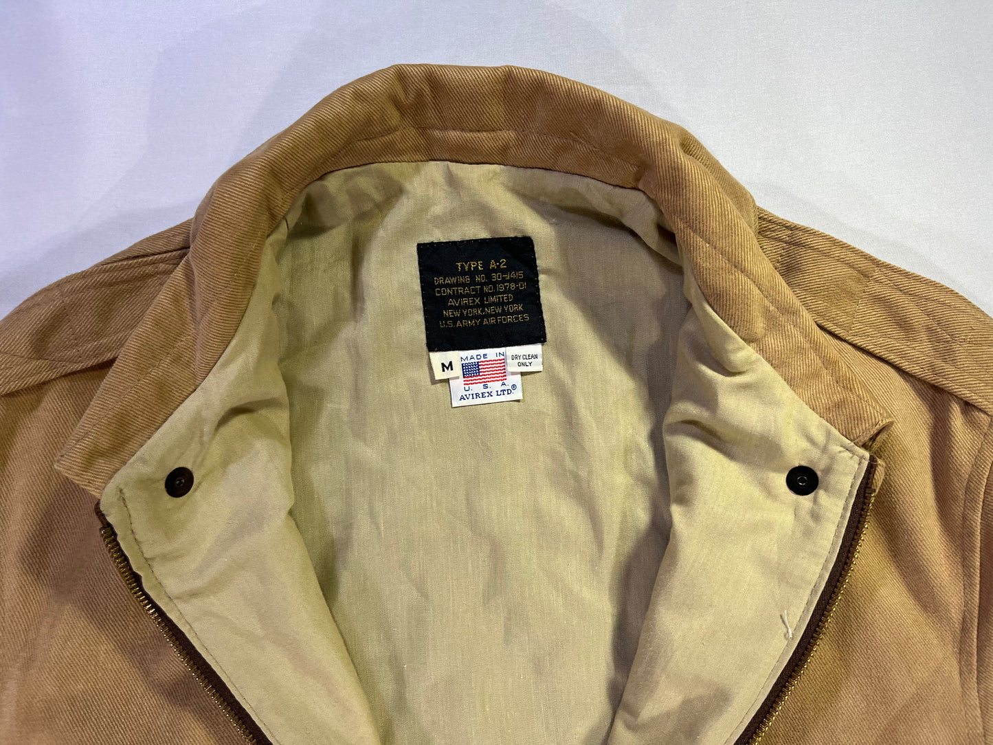 Vintage Avirex LTD. Camel Bomber Jacket