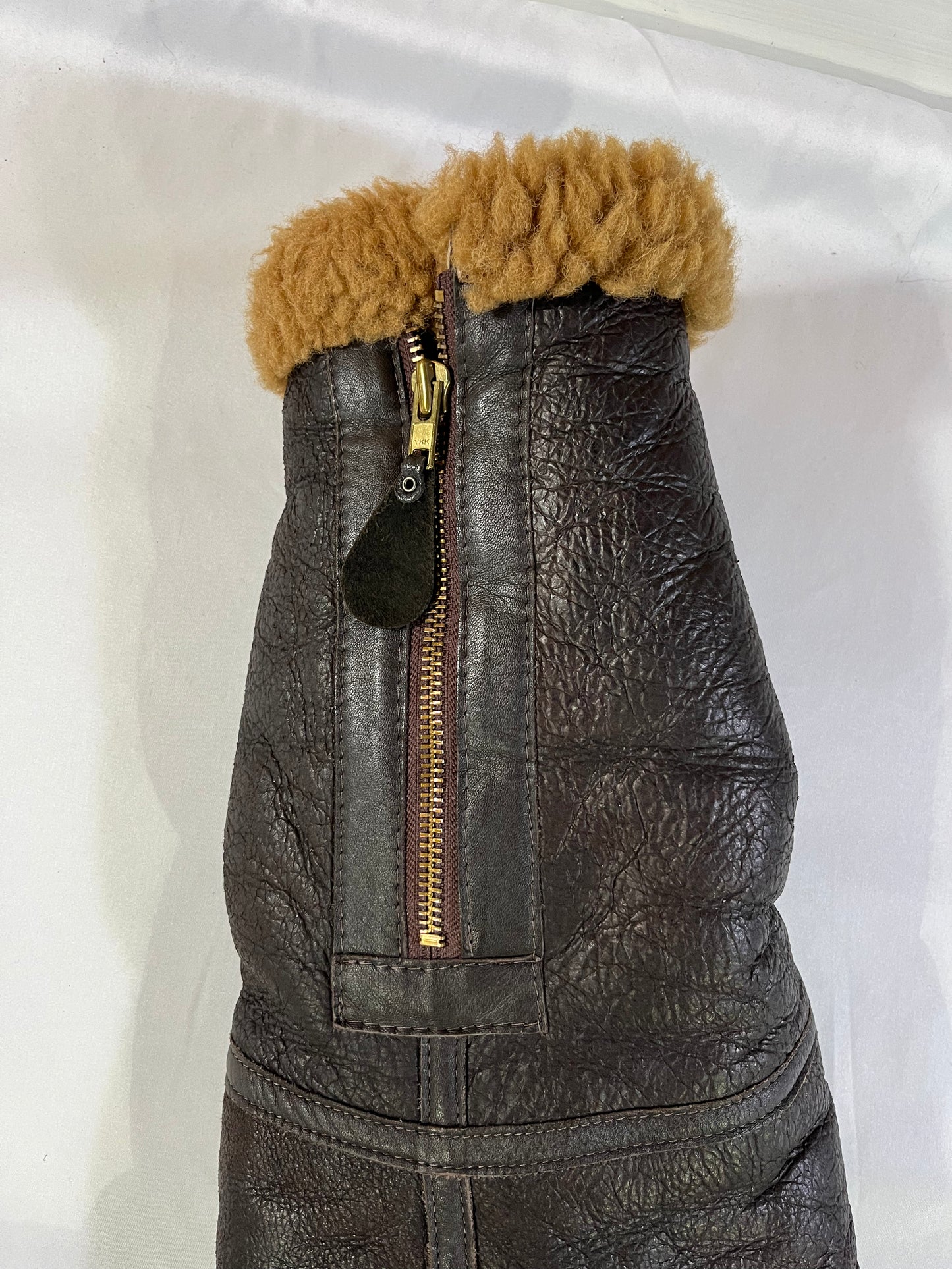 Vintage Brown Irvin RAF Sheepskin Flying Jacket