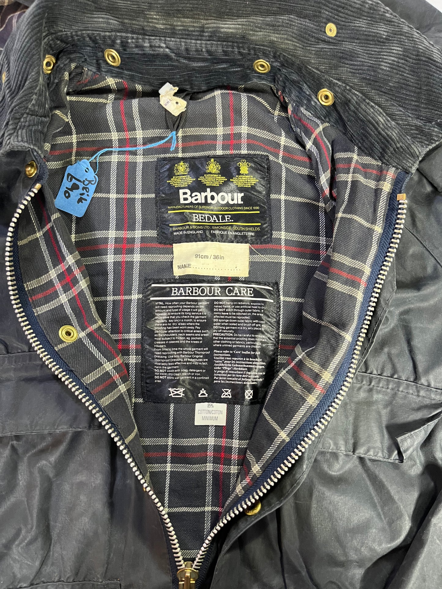 Vintage Barbour Bedale Wax Jacket