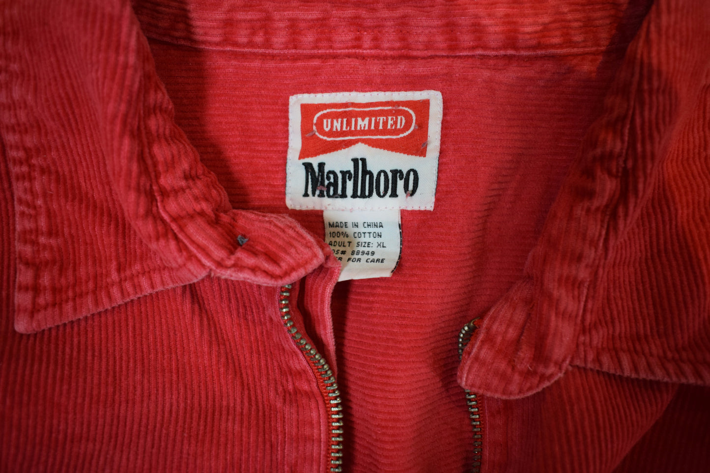 Vintage Marlboro Three Quarter Zip Shirt