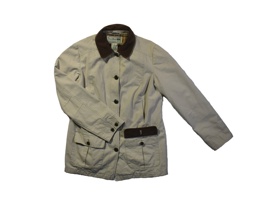 Vintage LLBean Beige Patterned Jacket