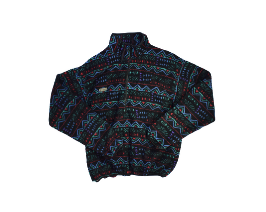 Vintage Patterned Columbia Fleece Jacket