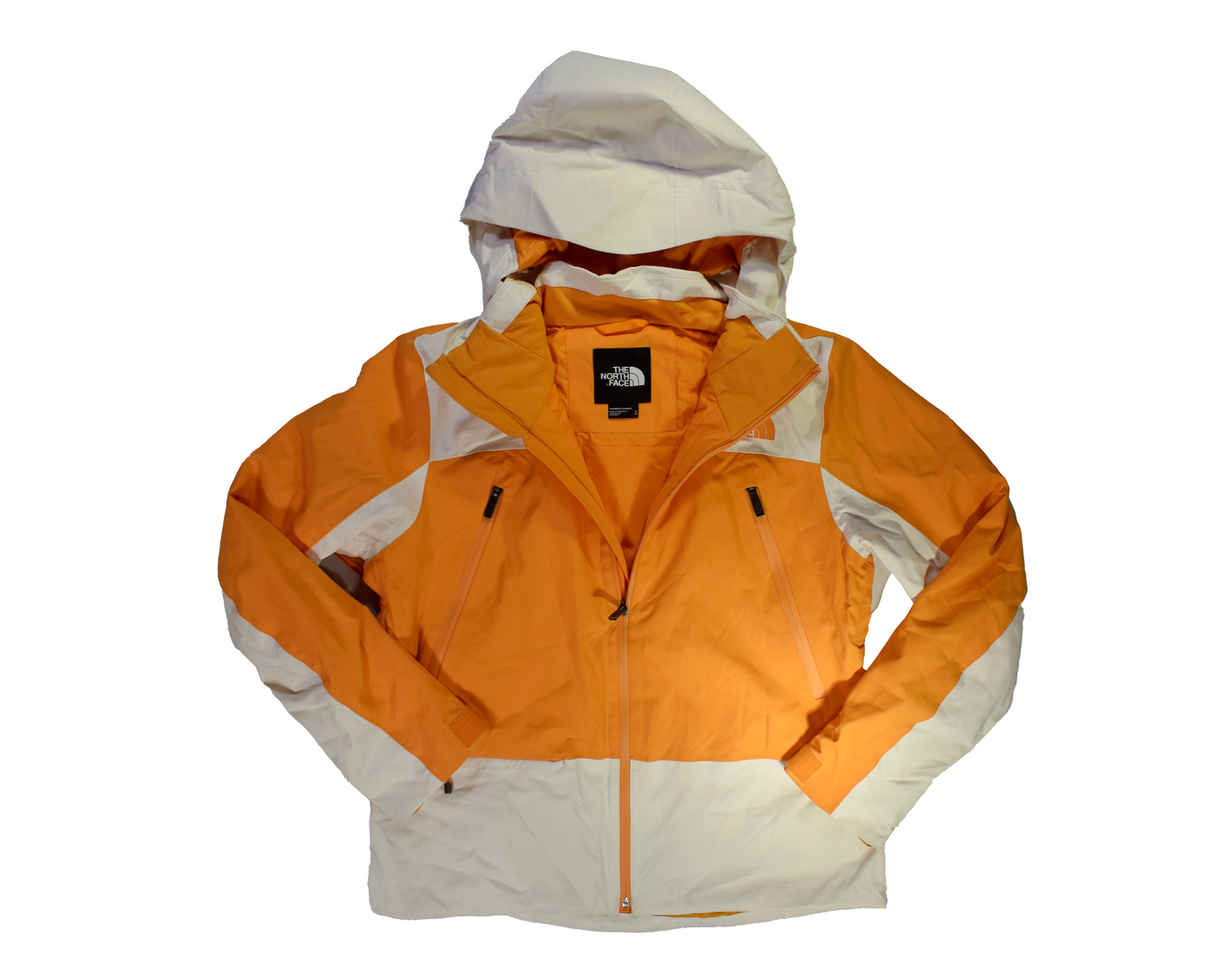 Vintage North Face Jacket (White & Orange)