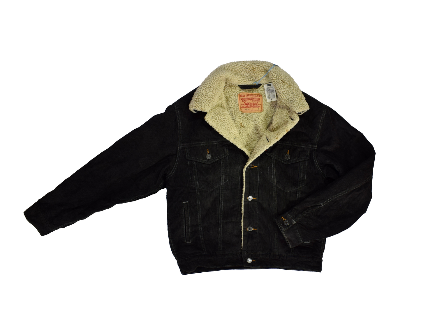 Vintage Black Levi's Sherpa Trucker Jacket