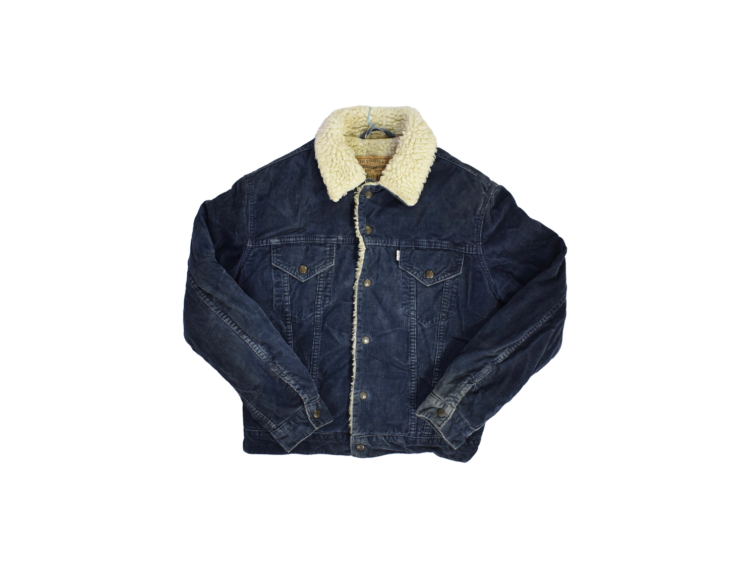 Vintage Navy Levi's Sherpa Trucker Jacket