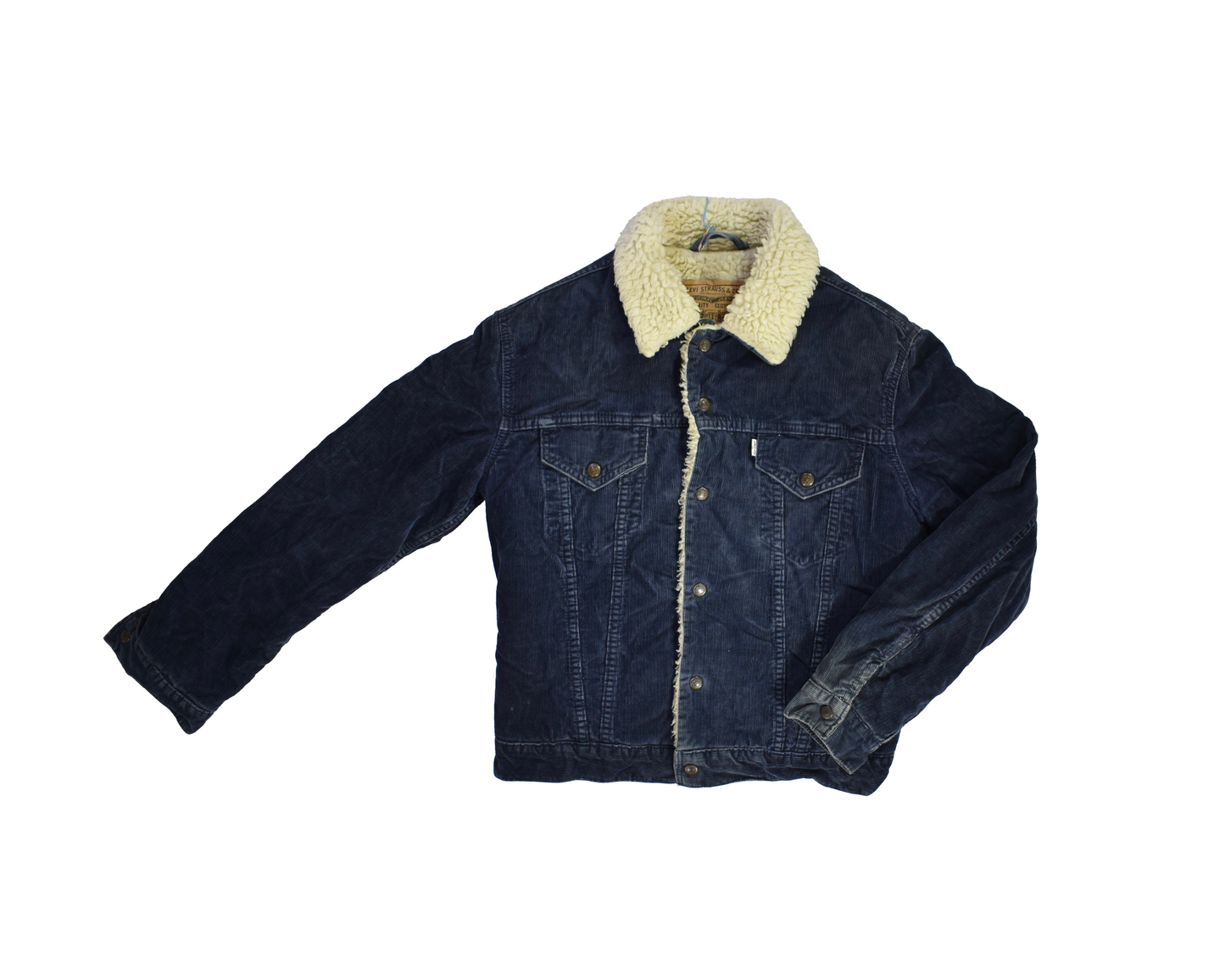 Vintage Navy Levi's Sherpa Trucker Jacket