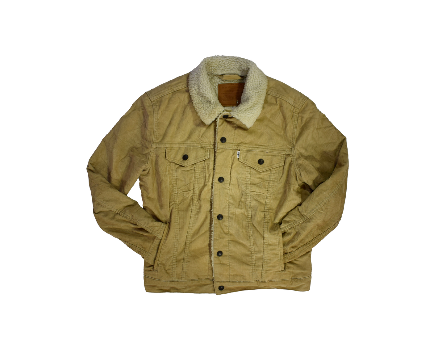 Vintage Beige Levi's Sherpa Trucker Jacket