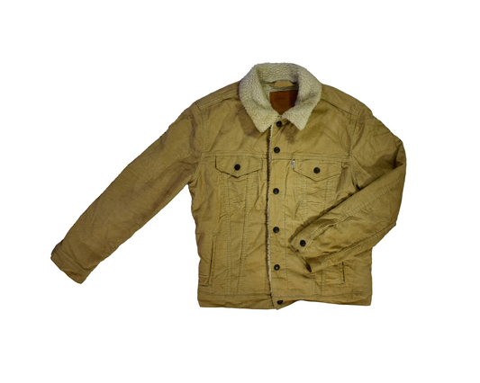 Vintage Beige Levi's Sherpa Trucker Jacket