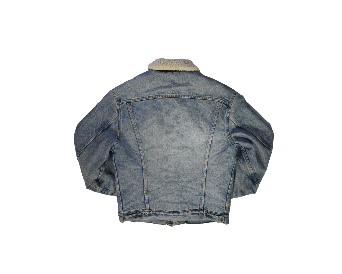 Vintage Levi's Sherpa Trucker Jacket, Light Wash Denim