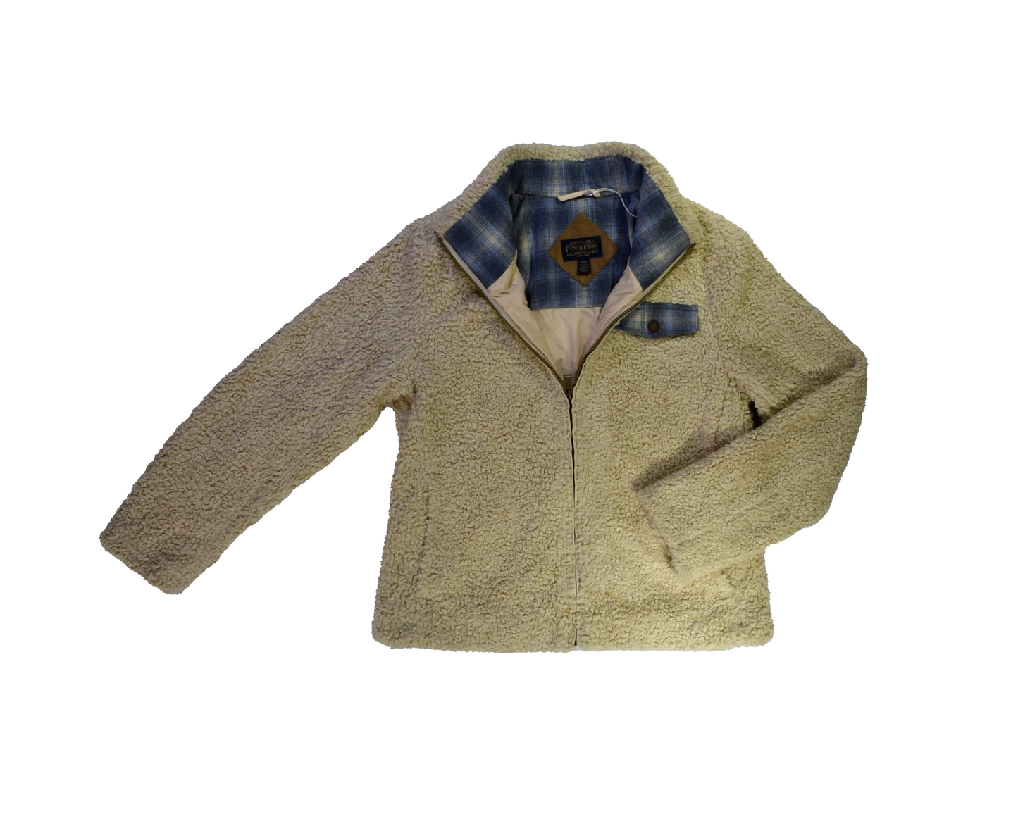 Vintage Cream Pendleton Fleece Jacket