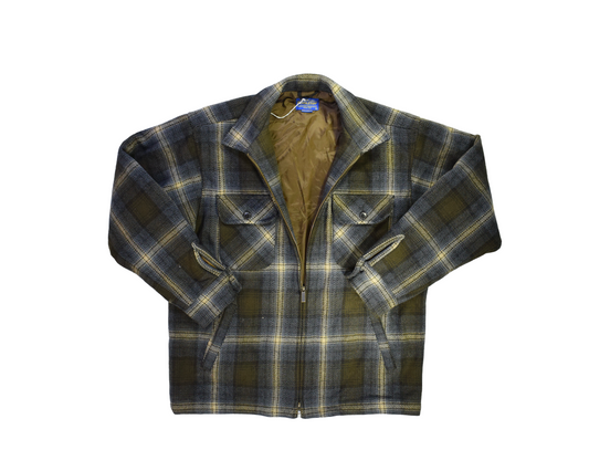 Vintage Plaid Pendleton Wool Workwear Jacket