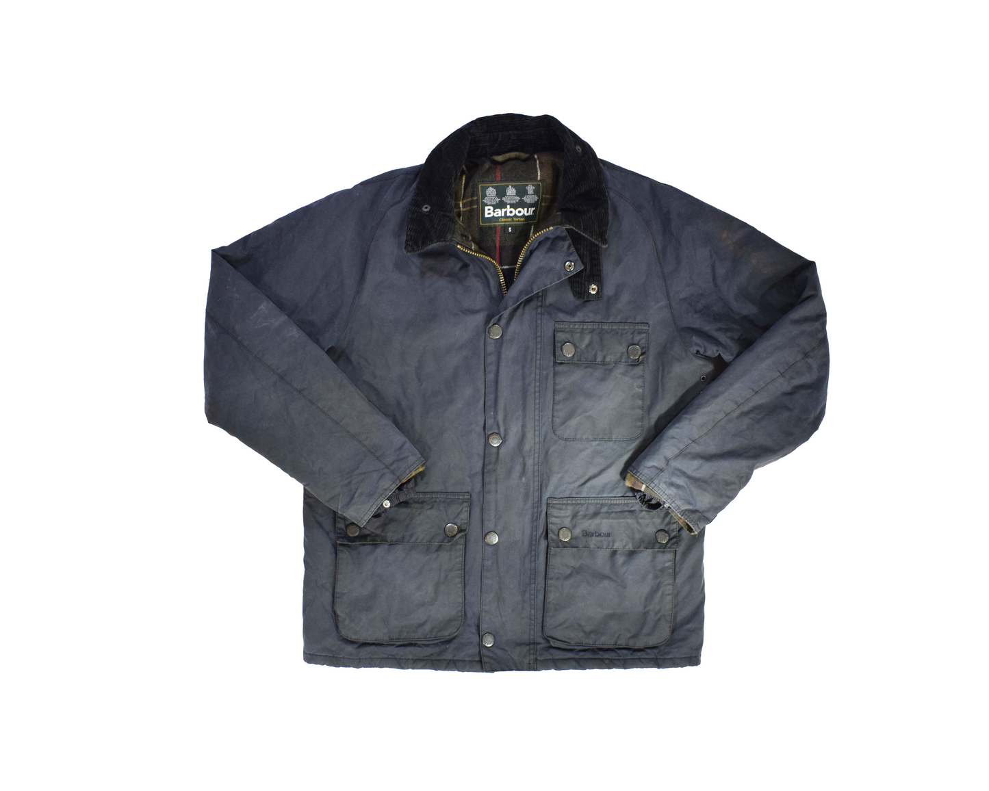 Vintage Blue Barbour Wax Jacket