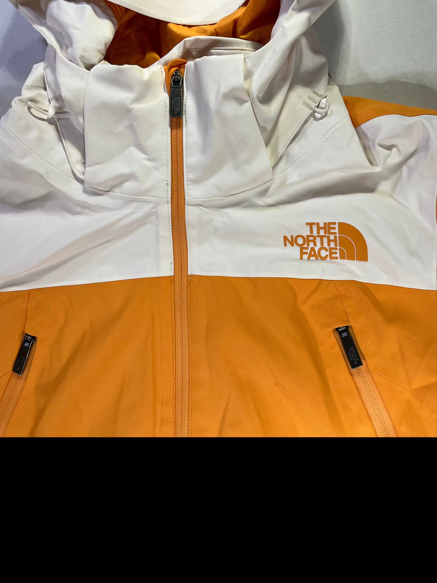 Vintage North Face Jacket (White & Orange)