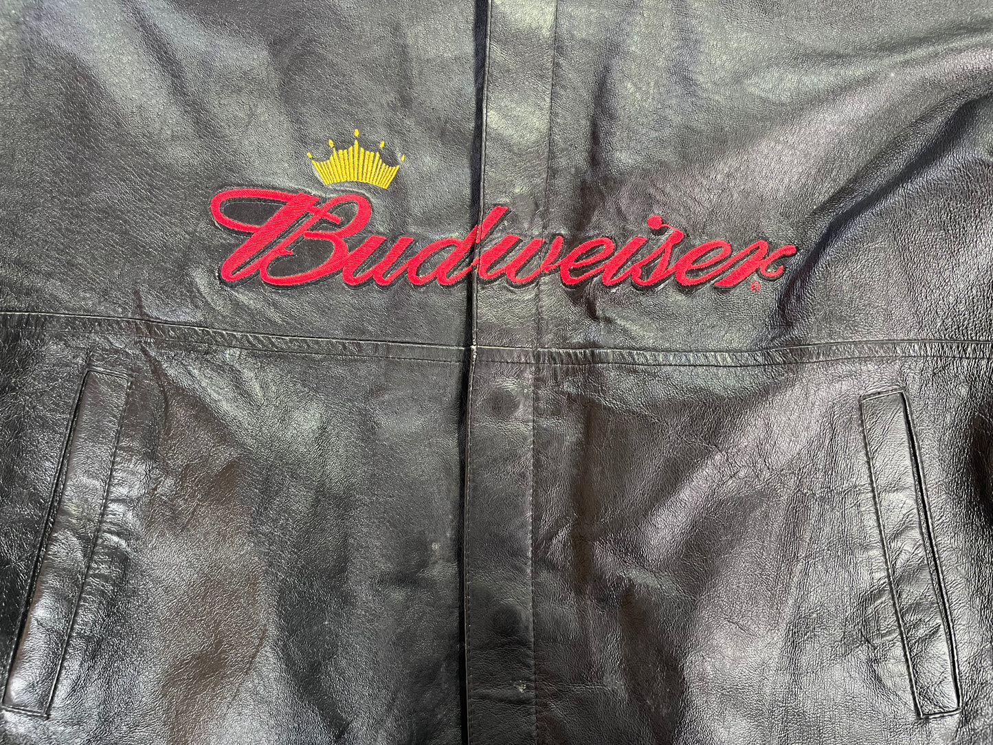 Vintage Chase Authentics NASCAR Budweiser Jacket