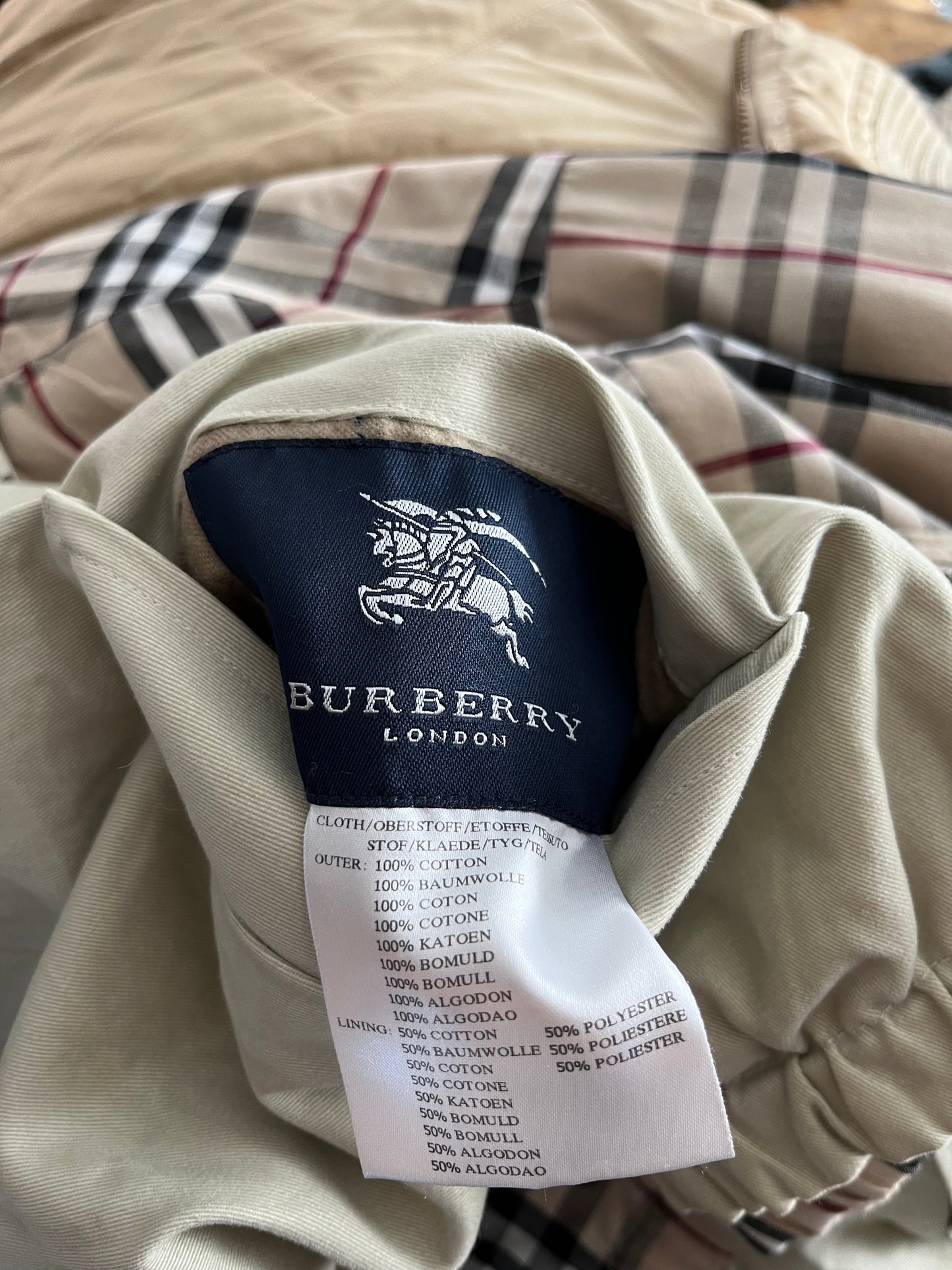 Vintage Burberry Bomber Jacket (Reversible)