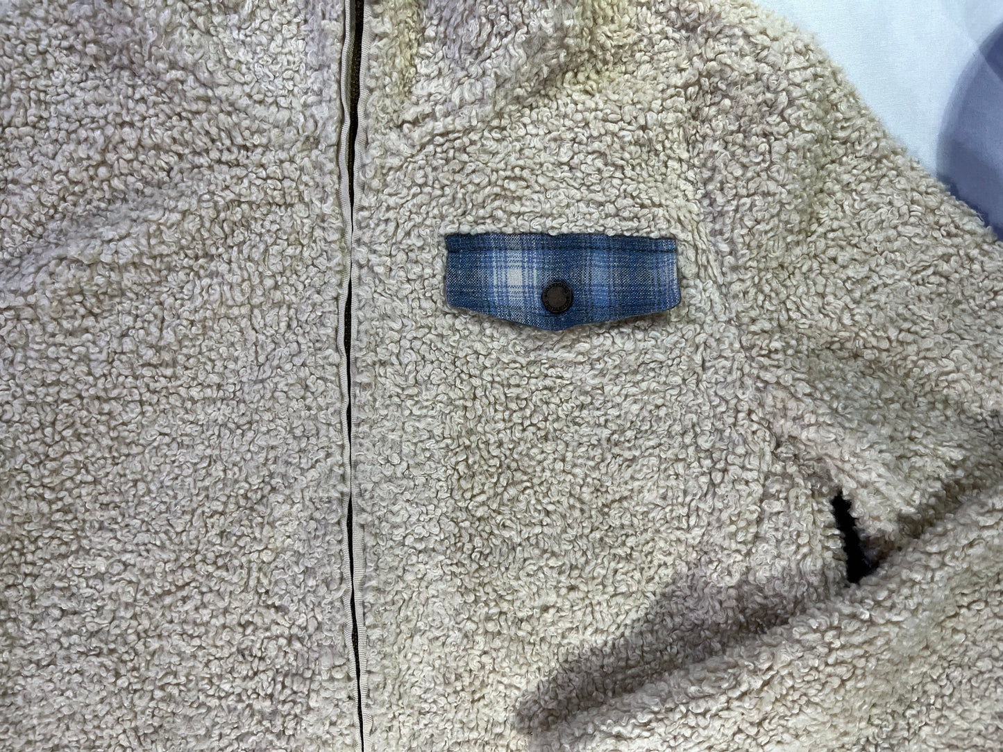 Vintage Cream Pendleton Fleece Jacket