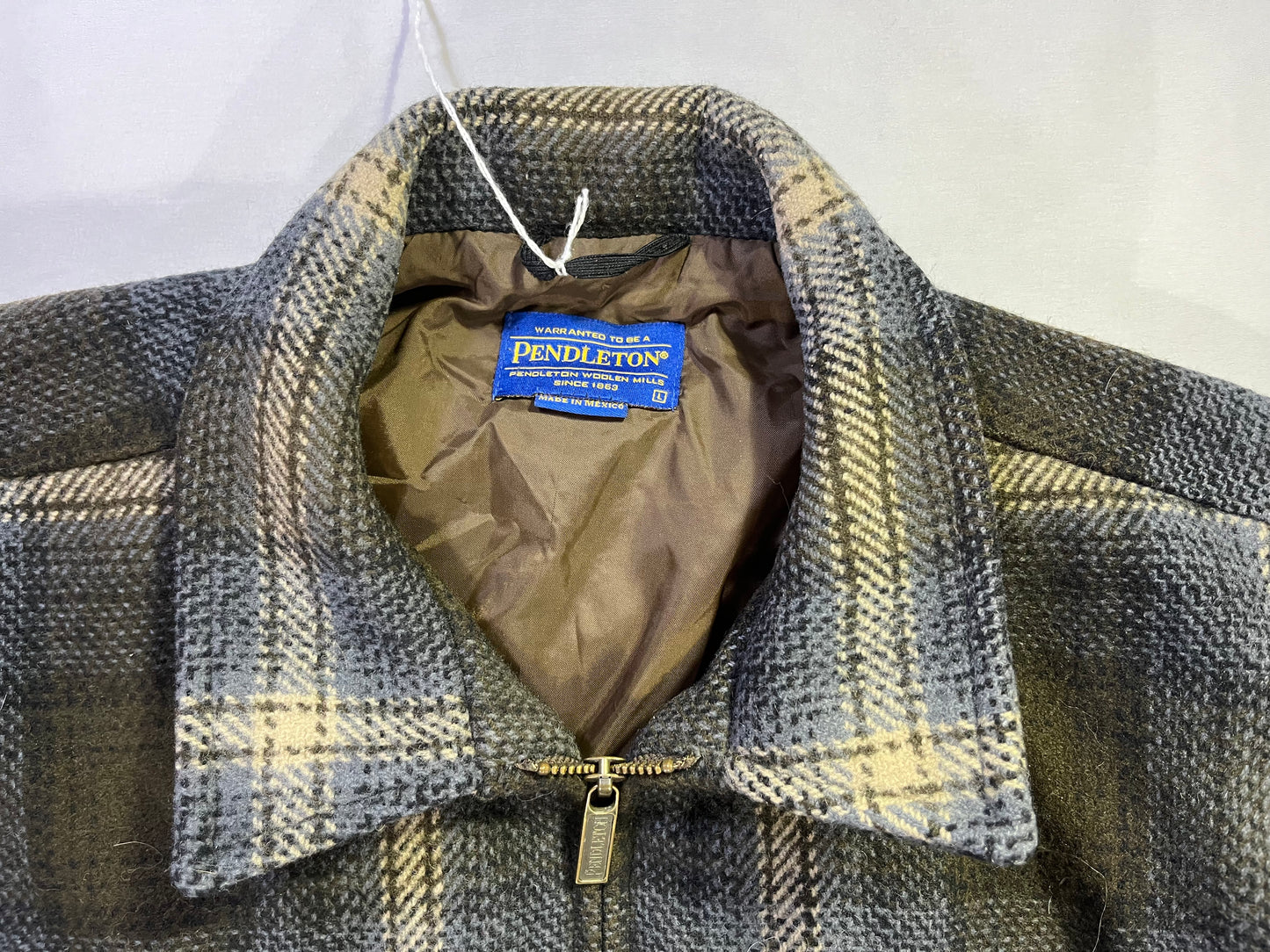 Vintage Plaid Pendleton Wool Workwear Jacket