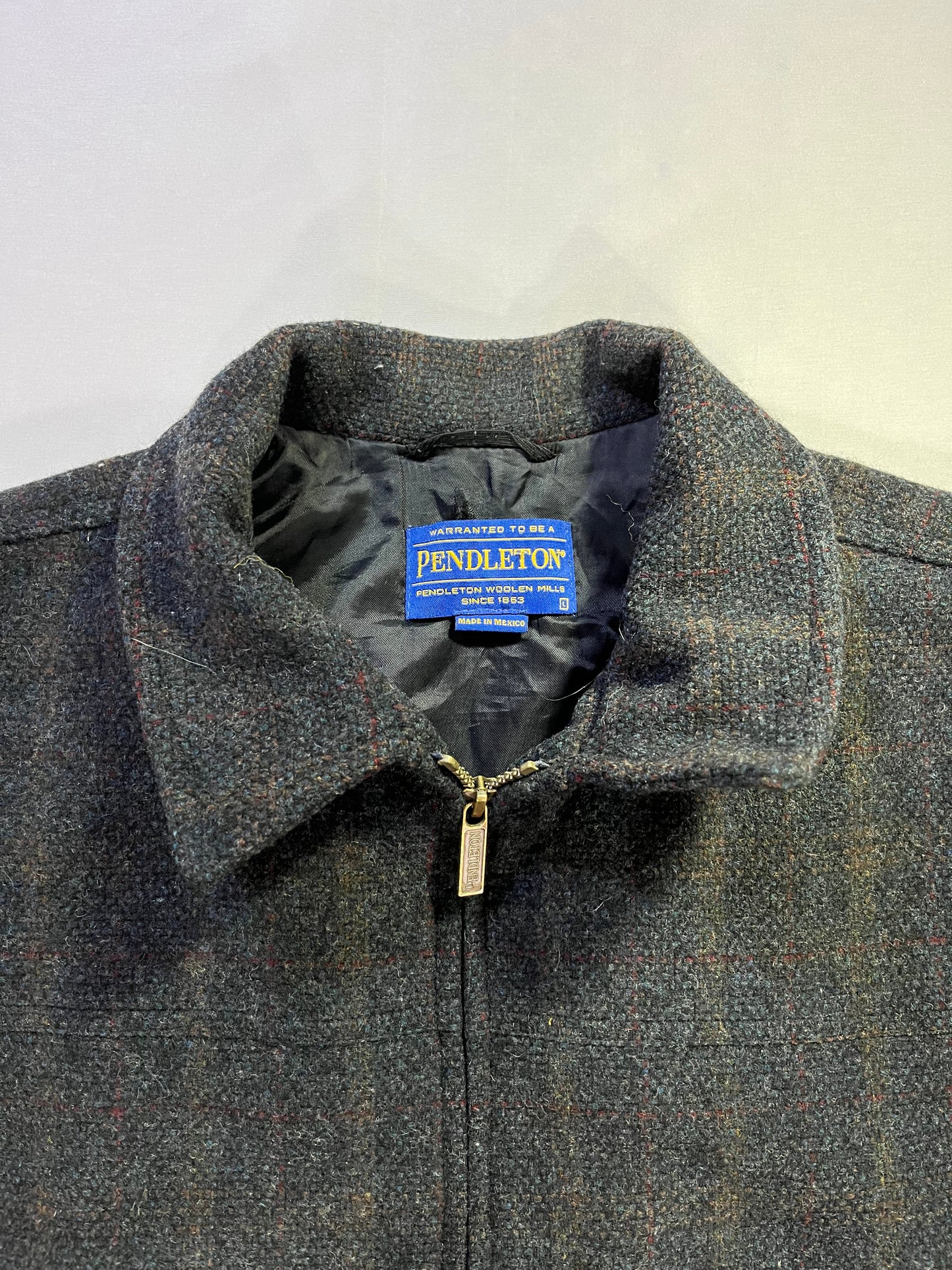 Vintage Grey Pendleton Wool Jacket