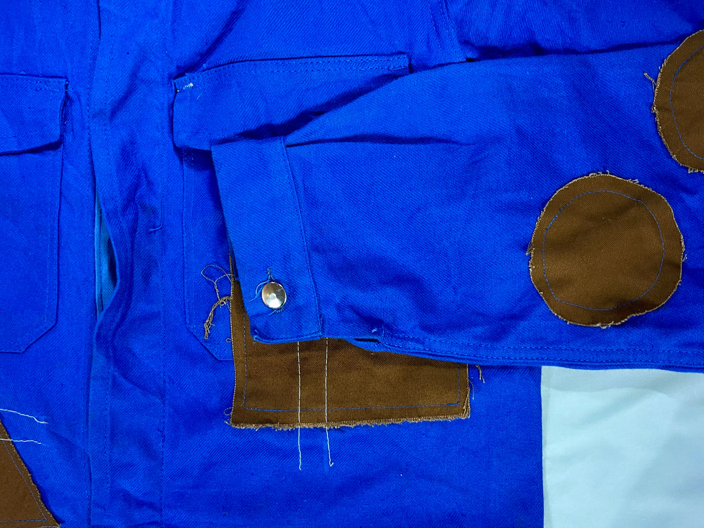 Vintage Blue Reworked Workwear Shirt