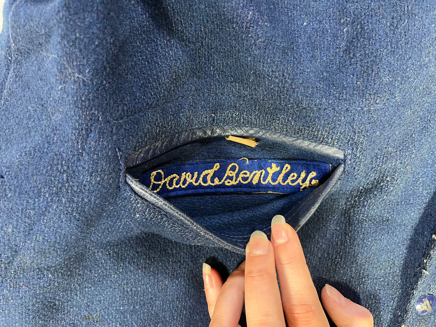 Vintage Speedline Blue Varsity Jacket