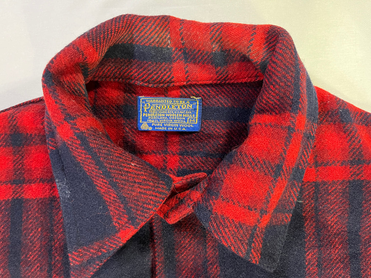 Vintage Check Pendleton Workwear Jacket