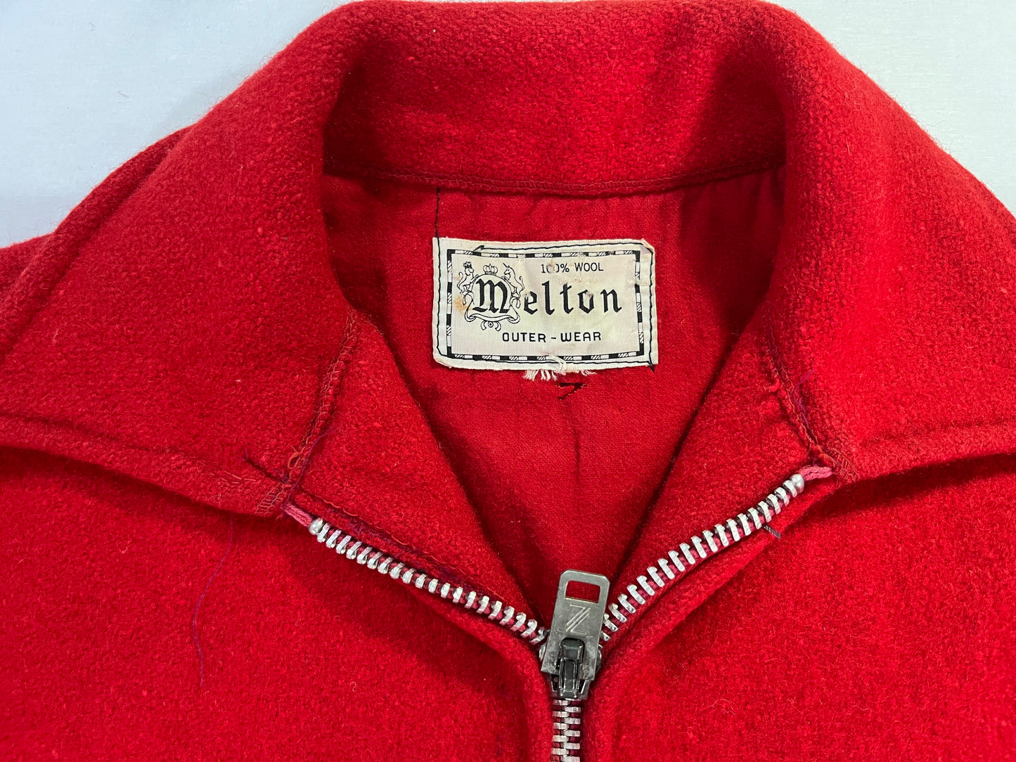 Vintage Melton Outerwear Woolen Coat