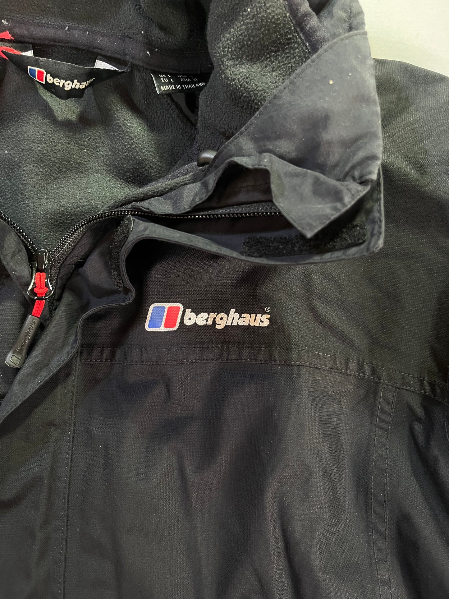 Vintage Black Berghaus Coat With Hood