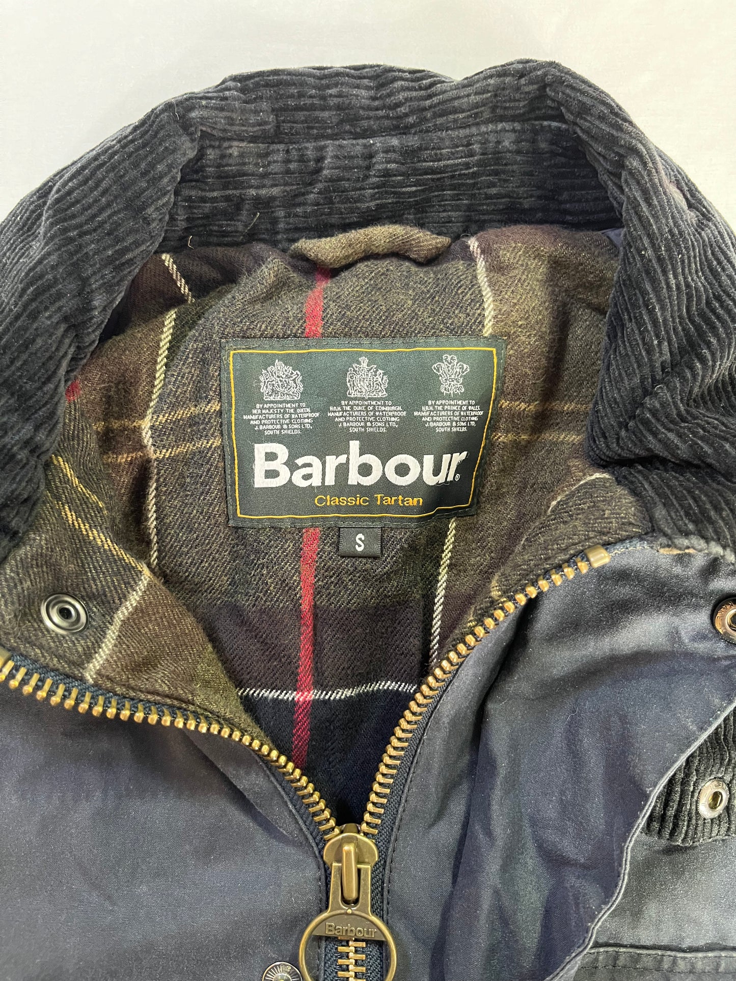 Vintage Blue Barbour Wax Jacket