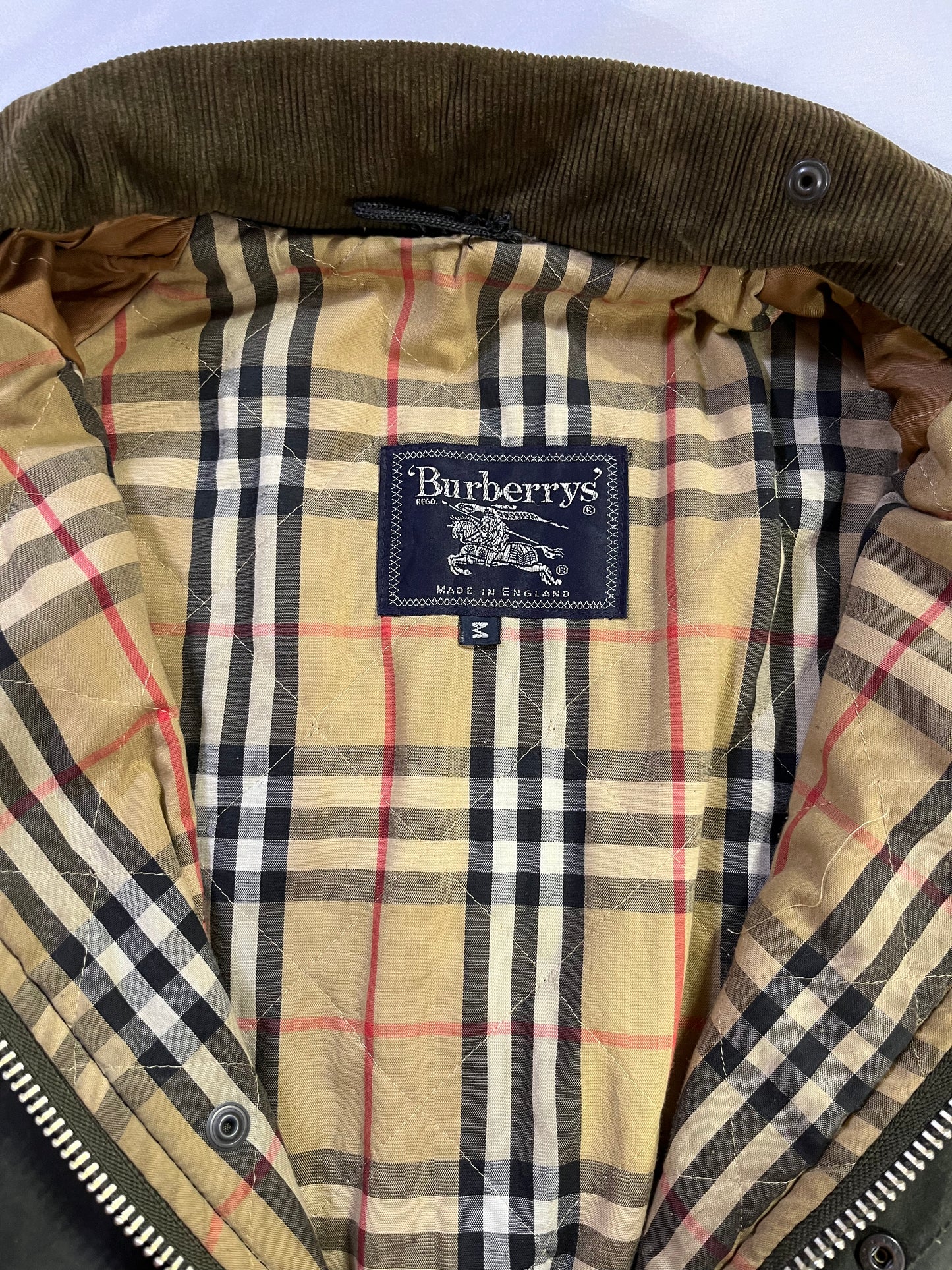 Vintage Burberry's Green Wax Jacket