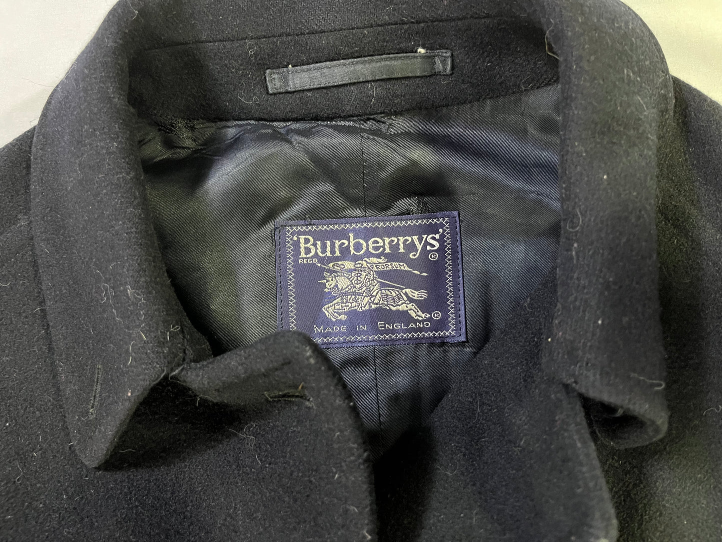 Vintage Buberrys' Navy Trench Coat