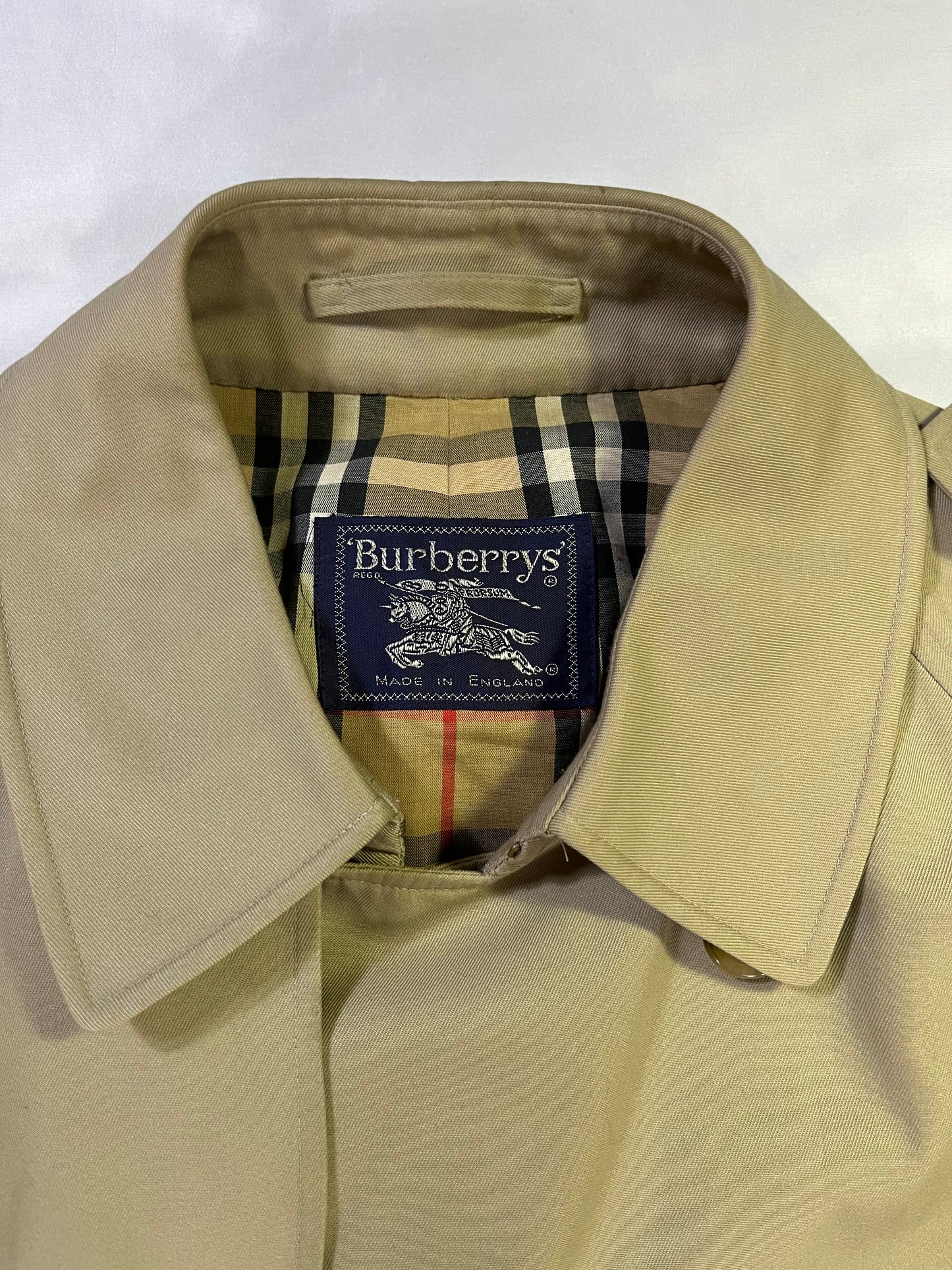 Vintage Burberrys' Mac With Classic Full Lining