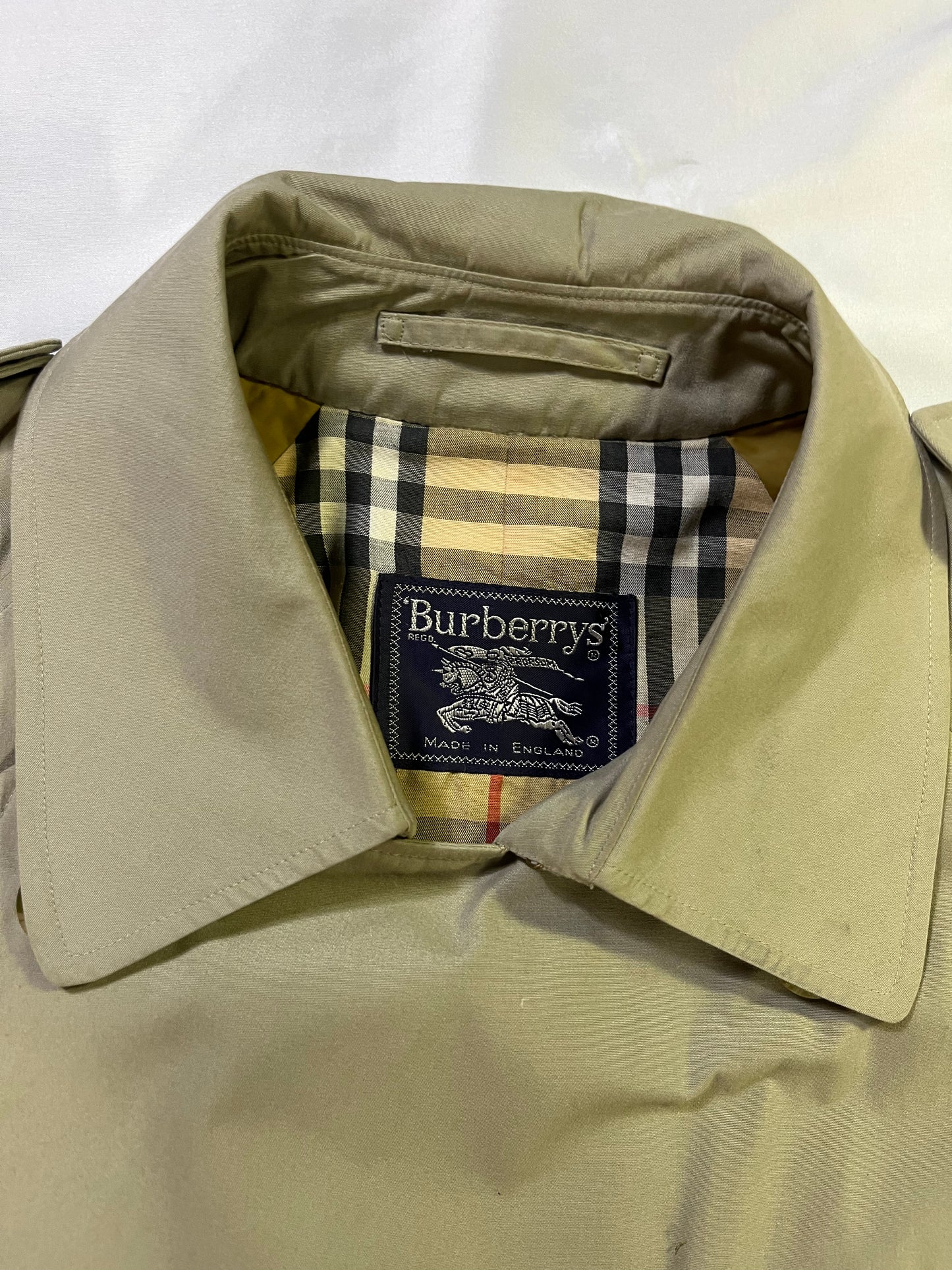 Vintage Burberrys' Slate Grey Mac