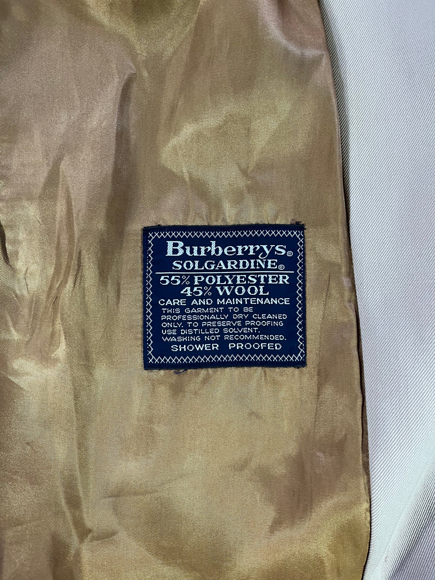 Vintage Burberrys' Of Harrods Solgardine Trench Coat